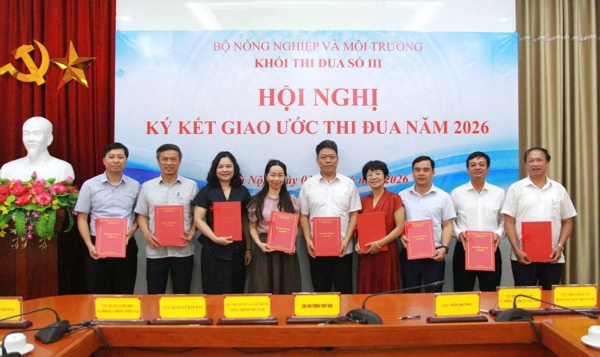 Khối thi đua số III ký kết Giao ước thi đua năm 2026 